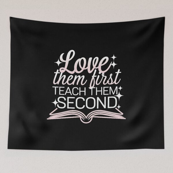 Item preview, Love Them First, Teach Them Second Teacher valentines - A perfect gift for teachers, educators, and mentors who want to celebrate the love and dedication they put into teaching every day. designed and sold by ZyziowskyArt.