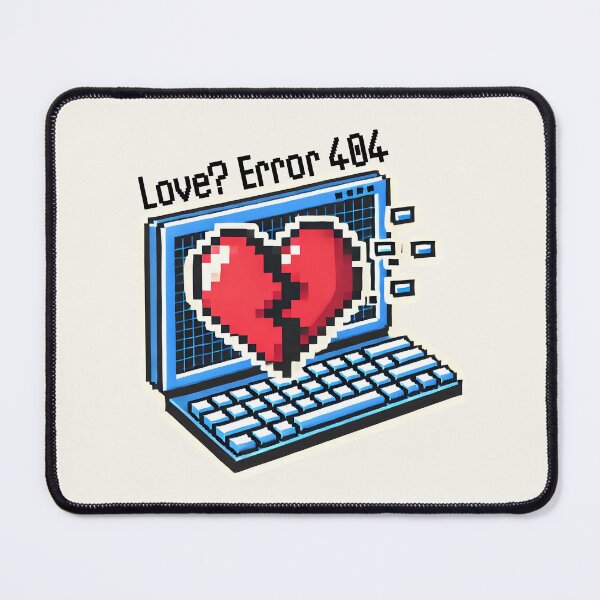 Item preview, Love? Error 404 - Pixel style art - Love Pun designed and sold by Dantin.