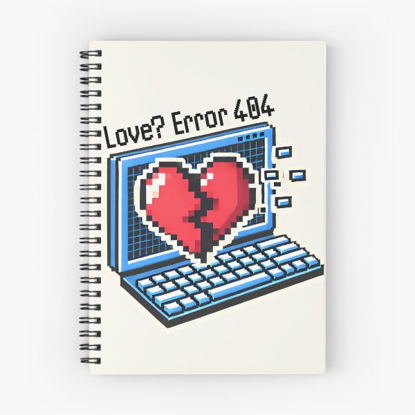 Item preview, Love? Error 404 - Pixel style art - Love Pun designed and sold by Dantin.