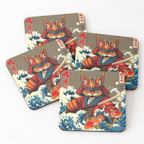 Item preview, Samurai kitty designed and sold by Roxburylane.