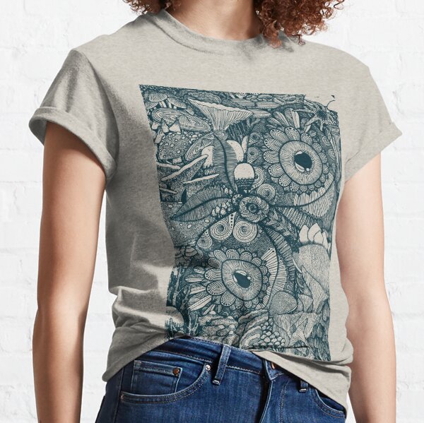 Item preview, Moth and Mushroom illustration designed and sold by IonaODesigns.