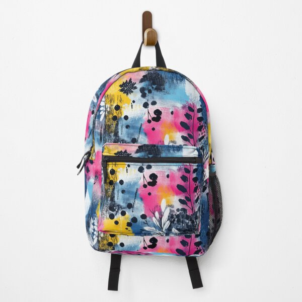 Item preview, Abstract Painted Brushstrokes and Leaves Seamless Pattern designed and sold by SpiritedArtwork.