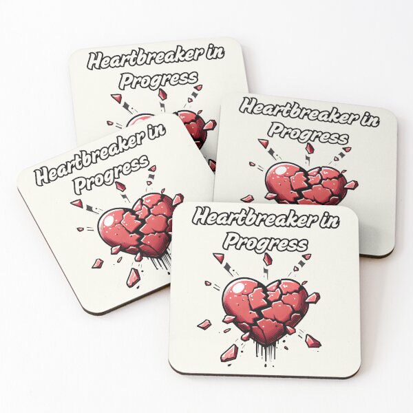 Item preview, Heartbreaker in Progress - Heartbreak Love Pun - Dynamic breaking Heart designed and sold by Dantin.