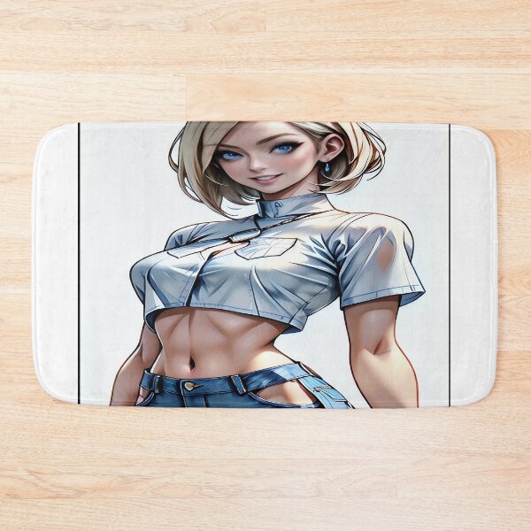 Item preview, Anime Lena Crop Top Shirt and Jeans White Background designed and sold by Ctkdjane1 AI Art Store.
