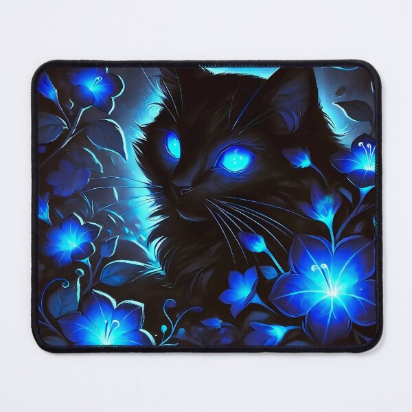 Item preview, Bright blue cat designed and sold by QuanntixArt.