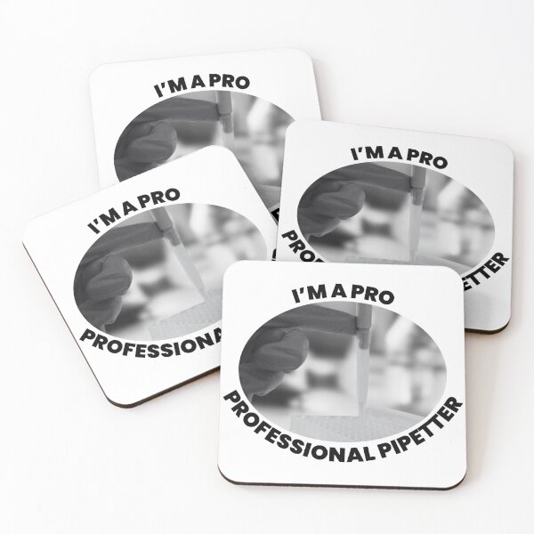 Item preview, I'm a Pro, Professional Pipetter. Funny quote in black designed and sold by MySciPic.