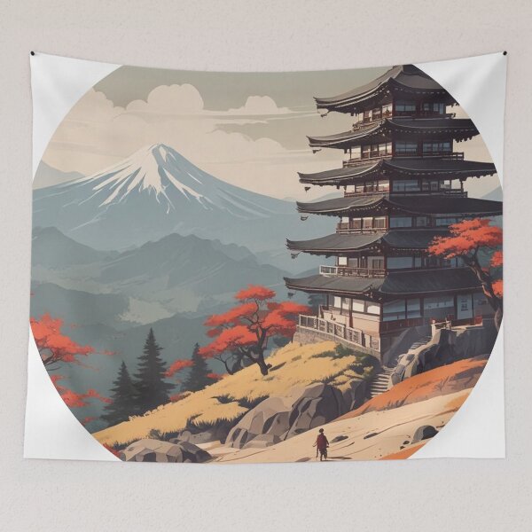 Item preview, Japan landscape designed and sold by Only Good Vibes.