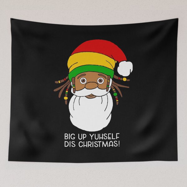 Item preview, Rasta Santa Claus Christmas Jamaican Patois designed and sold by HotHibiscus.