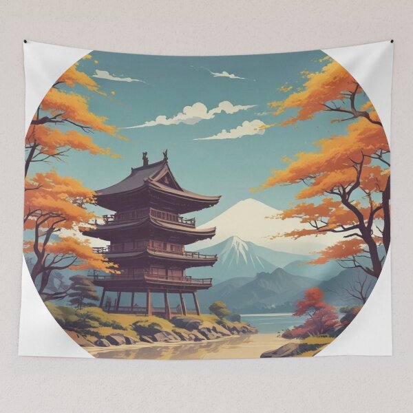 Item preview, Japan landscape designed and sold by Only Good Vibes.