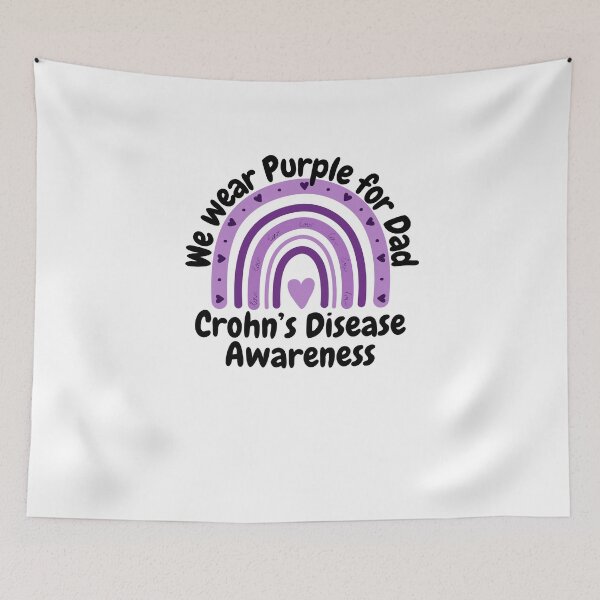 Item preview, Crohn's Disease awareness We Wear purple for Dad designed and sold by snowry.