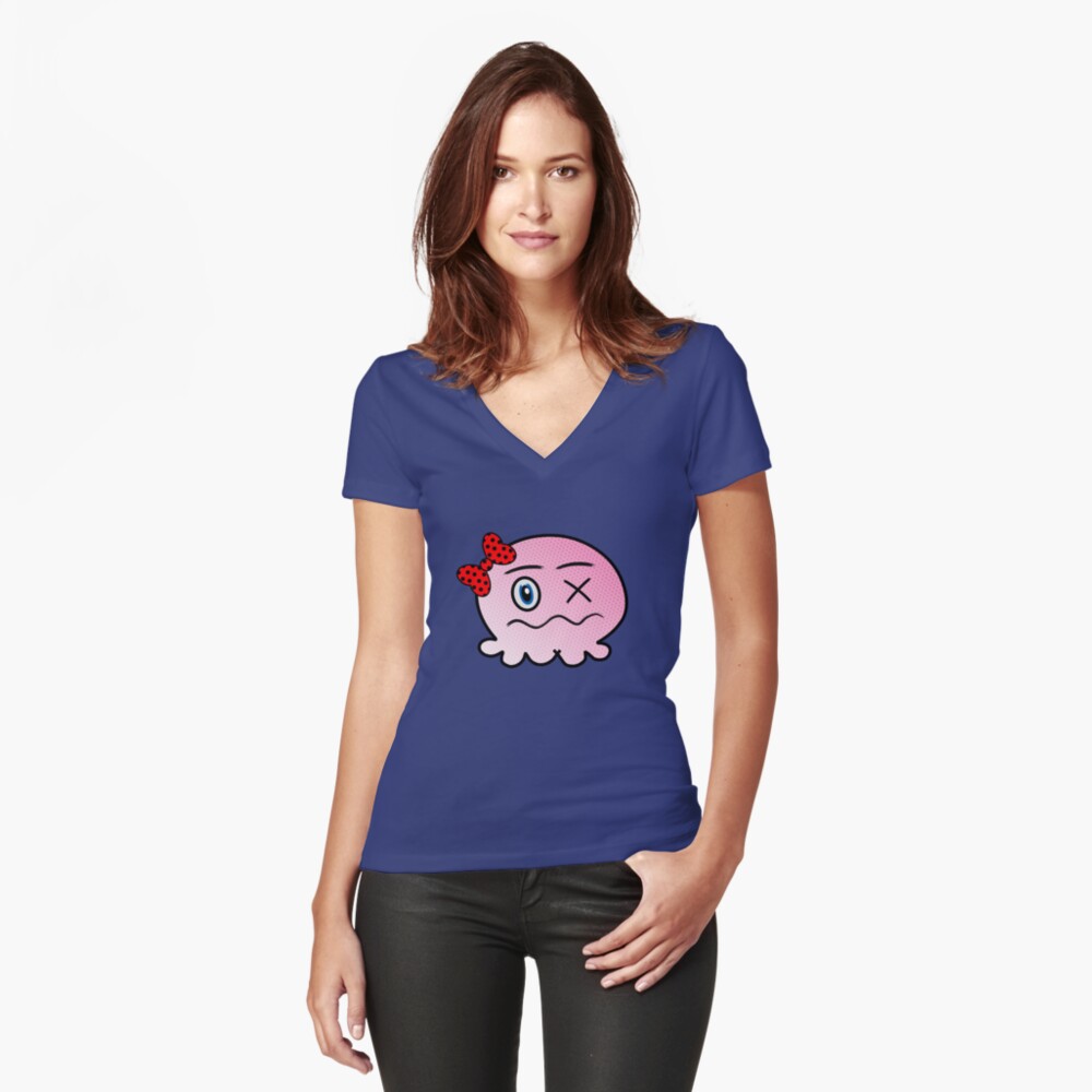 Item preview, Fitted V-Neck T-Shirt designed and sold by colorthesoul.