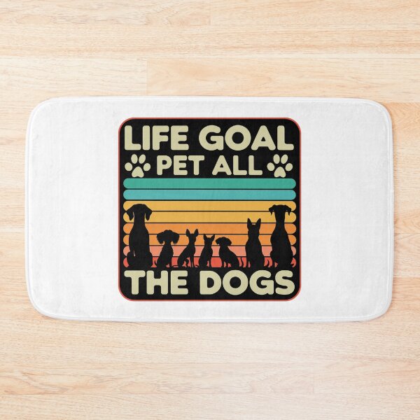 Item preview, Life Goal. Pet All The Dogs. designed and sold by Angry Swan Designs.