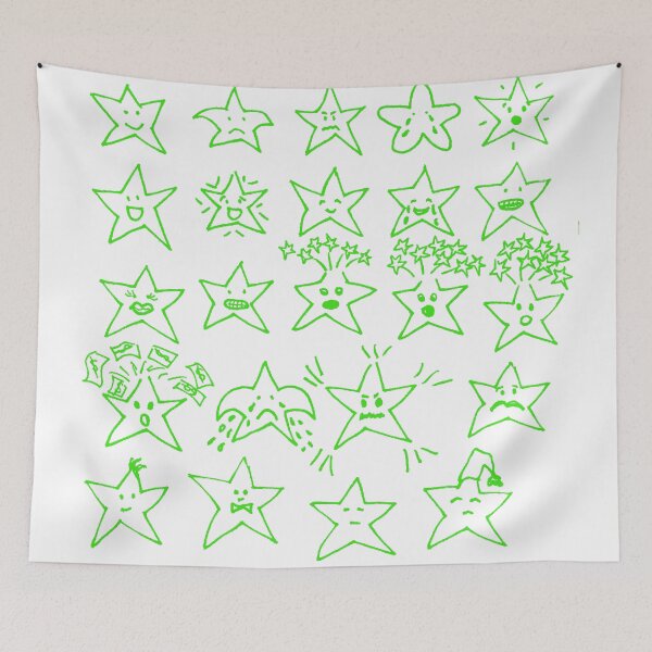 Item preview, Star Emoji Series Neon Green designed and sold by MagentaTwilight.