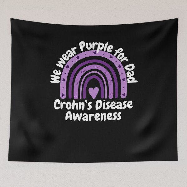 Item preview, We Wear purple for Dad cute Crohn's Disease awareness designed and sold by snowry.