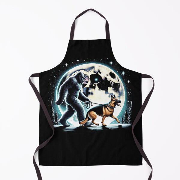 Item preview, Bigfoot Sasquatch German Shepherd Walking Dog Lover Moon designed and sold by Kimberley King Art King Art.