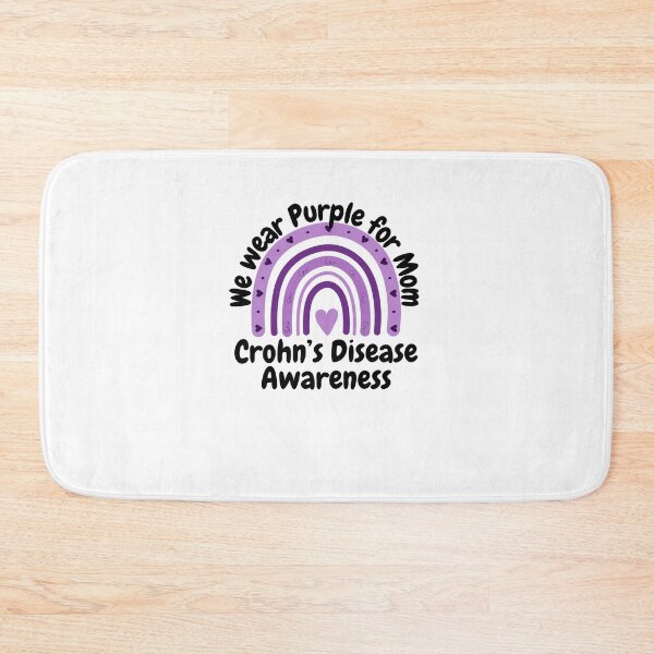Item preview, We Wear purple for Mom Crohn's Disease awareness rainbow designed and sold by snowry.