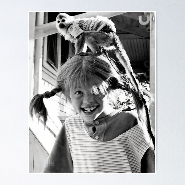 Item preview, Pippi Langstrumpf BW designed and sold by ZamanEcho.