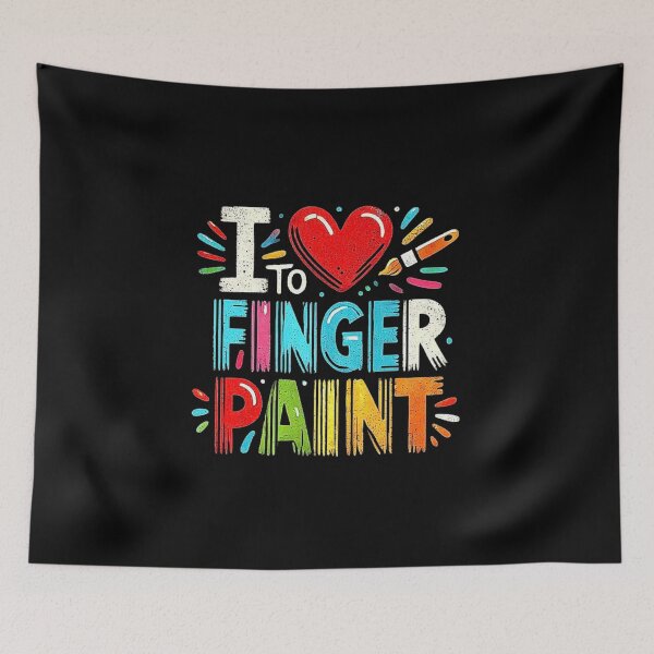 Item preview, I Heart Love To Finger Paint I'm Paint Cute Couple Valentine designed and sold by love3617.