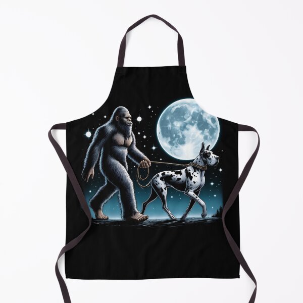 Item preview, Bigfoot Sasquatch Great Dane Walking Dog Lover Moon designed and sold by Kimberley King Art King Art.