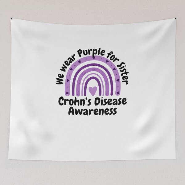 Item preview, Crohn's Disease awareness We Wear purple for Sister designed and sold by snowry.