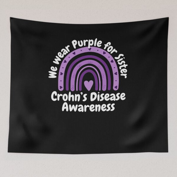 Item preview, We Wear purple for Sister cute Crohn's Disease awareness designed and sold by snowry.
