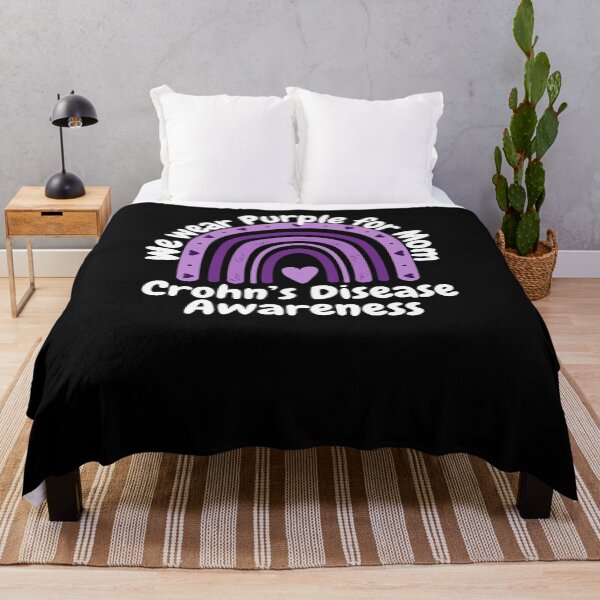 Item preview, We Wear purple for Mom Crohn's Disease awareness cute designed and sold by snowry.