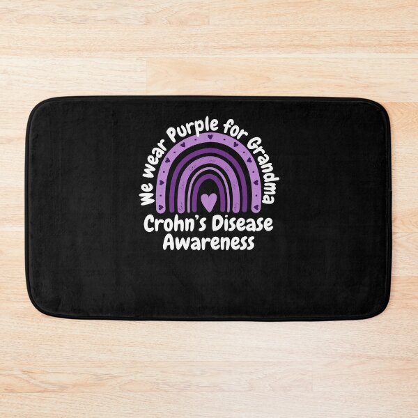 Item preview, We Wear purple for Grandma Crohn's Disease awareness rainbow designed and sold by snowry.