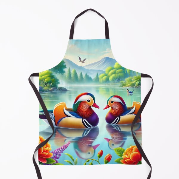 Item preview, Charming Mandarin Ducks in Illustration designed and sold by inkNext.
