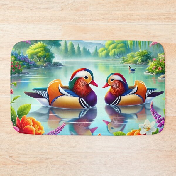 Item preview, Charming Mandarin Ducks in Illustration designed and sold by inkNext.