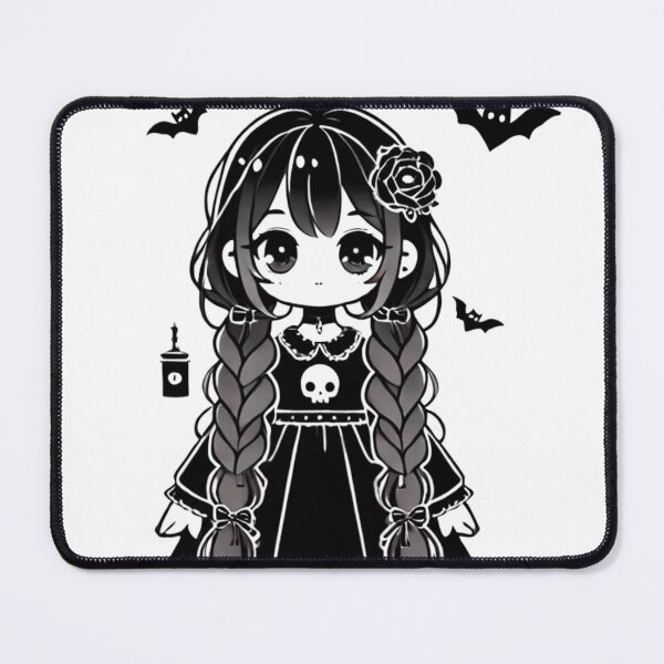 Item preview, Chibi Wednesday Addams – Gothic Kawaii Aesthetic designed and sold by EllsLittleStore.