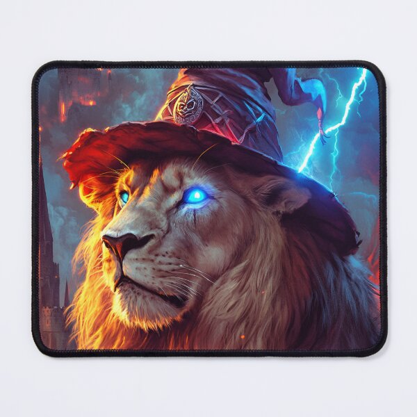 Item preview, RPG Nerd Fantasy Art Lion Lover designed and sold by RockFireMerch.