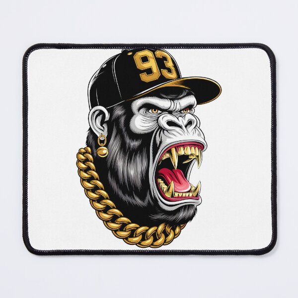 Item preview, Gorilla Anger, Gorilla Head, Gift Idea designed and sold by Trendy Owl Shop.