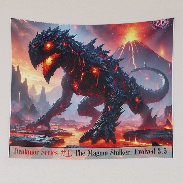 Item preview, "Magma Stalker: Drakmor Series #1/8 – Volcanic Beast" designed and sold by KMChronicles.