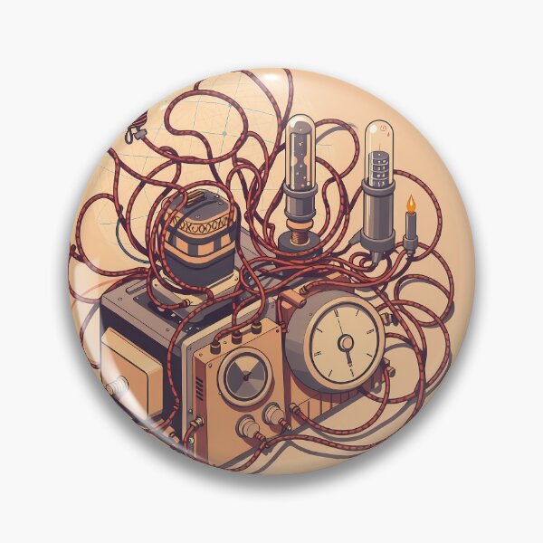 Item preview, Vintage Design Collage Obsolete Gadgets Retro Electronics Historic designed and sold by ART ATTACK ZONE.