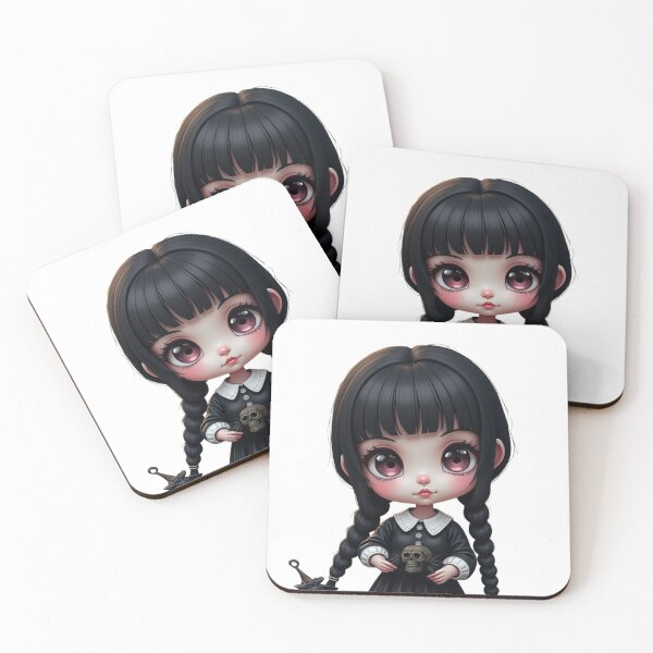 Item preview, Chibi Wednesday Addams designed and sold by EllsLittleStore.
