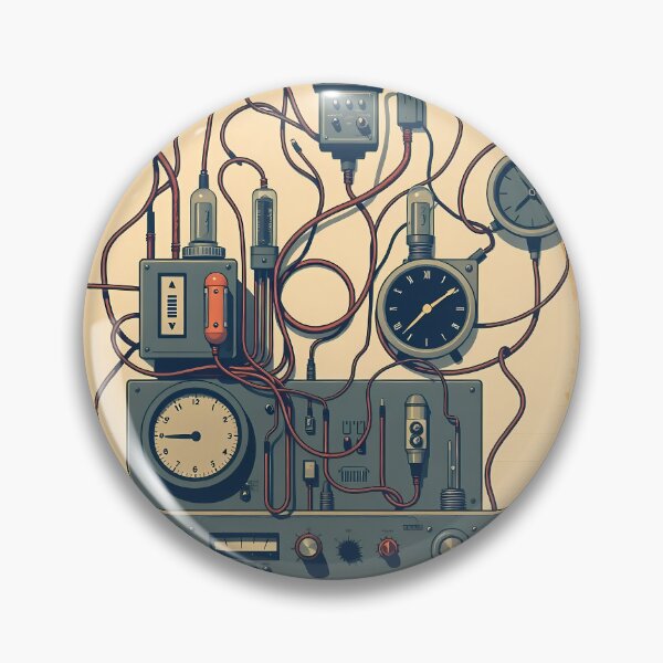 Item preview, Nostalgia Tech Collage Obsolete Gadgets Retro Electronics Historic designed and sold by ART ATTACK ZONE.
