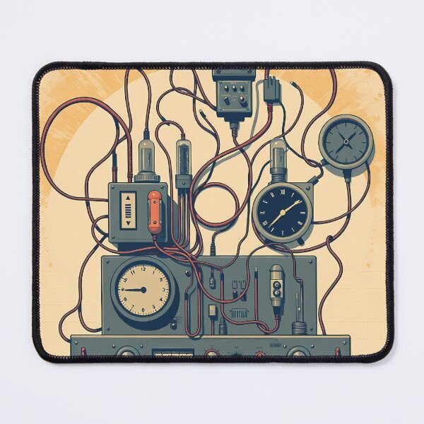 Item preview, Nostalgia Tech Collage Obsolete Gadgets Retro Electronics Historic designed and sold by ART ATTACK ZONE.