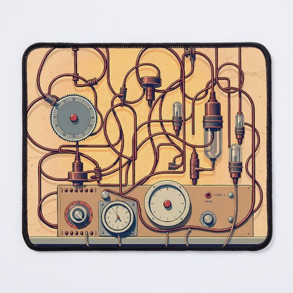Item preview, Analog Tech Collage Obsolete Gadgets Retro Electronics Historic designed and sold by ART ATTACK ZONE.