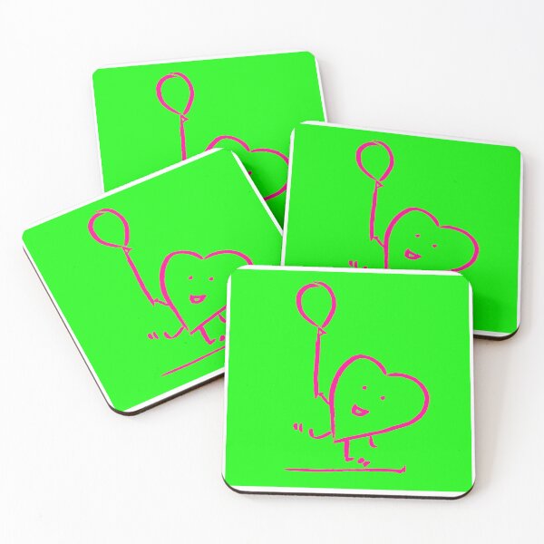 Item preview, Pink Balloon Dance Neon Green 80s vibe designed and sold by MagentaTwilight.