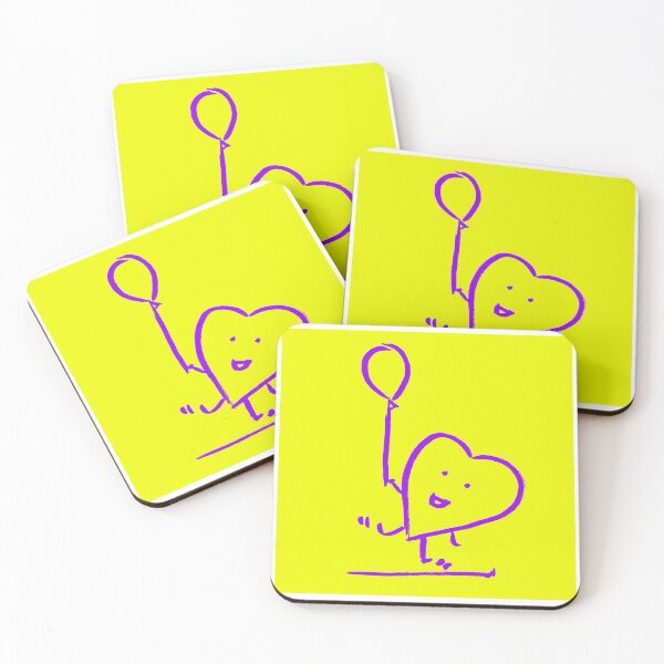 Item preview, Purple Balloon Dance Neon Yellow 80s vibe designed and sold by MagentaTwilight.