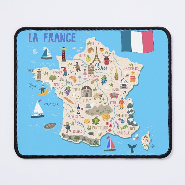 Item preview, France Map designed and sold by mattpanta.