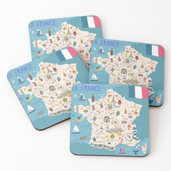 Item preview, France Map designed and sold by mattpanta.