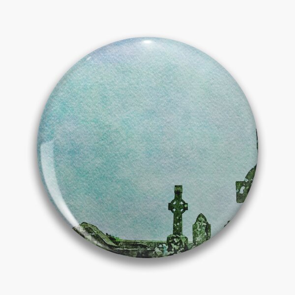 Item preview, Watercolor depiction of the historic Rock of Cashel cemetery in Ireland designed and sold by GestaltImagery.
