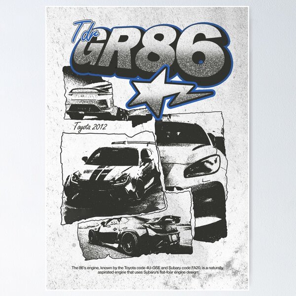 Item preview, Toyota GR86 Grunge Style designed and sold by aliigal.