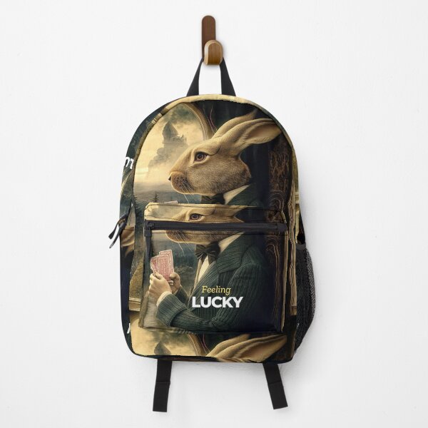 Item preview, Feeling Lucky Rabbit – A Surreal Twist on Fortune designed and sold by Molly's Gone Mad .