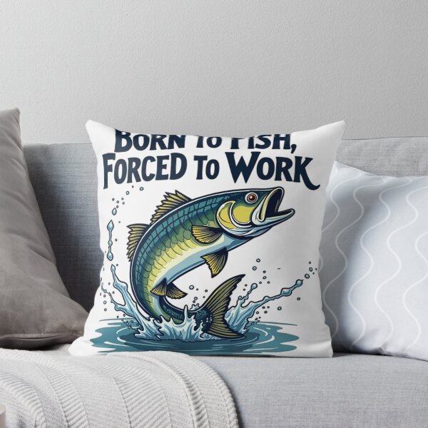 Item preview, Bass Fishing Born to fish Forced to work designed and sold by StreetArtPro.