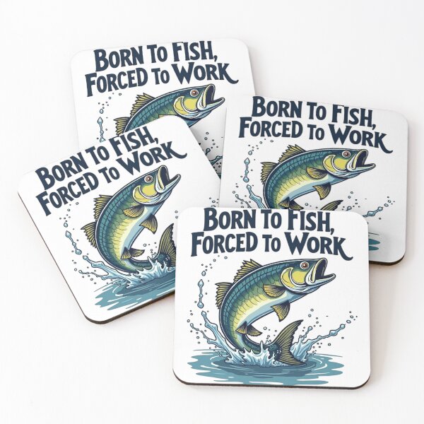 Item preview, Bass Fishing Born to fish Forced to work designed and sold by StreetArtPro.