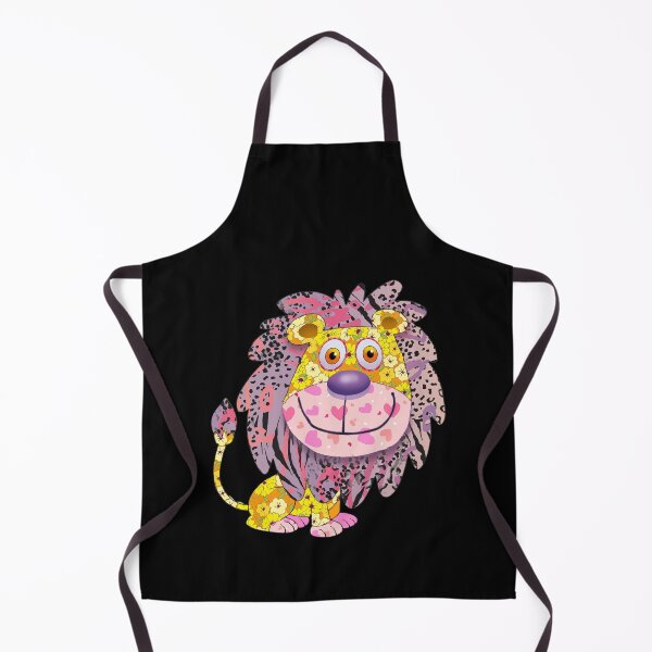 Item preview, Whimsical Floral Cartoon Lion Art Print designed and sold by Psycho-Crazy.