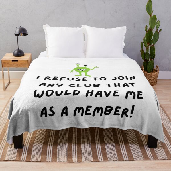 Item preview, too cool to belong, grouchy, monster, funnyfits70, Humor, Funny, retro, vintage, funny quotes, animal humor, designed and sold by FunnyFits70.