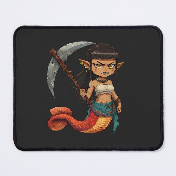 Item preview, Fierce Merfolk Warrior designed and sold by MYTHIC PEEL STICKERS.